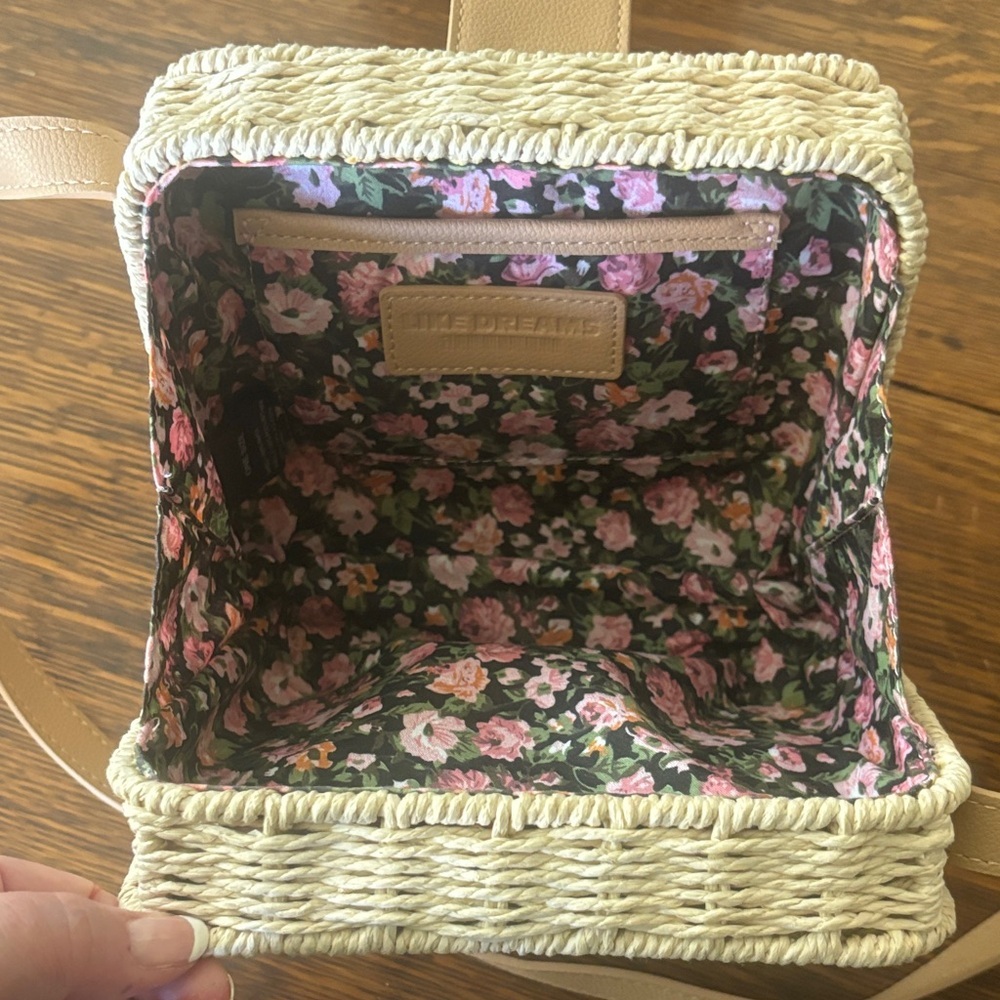 🌸 LIKE DREAMS Women’s Poppy Bowtie Straw Crossbody Bag 🌸 - Picture 8 of 8
